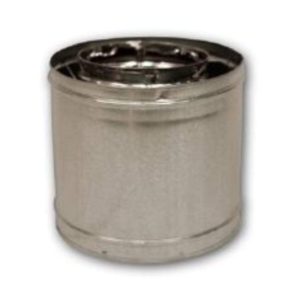 Superior 12" Section Double Wall Pipe Snap Lock for 8" Wood-Burning Chimney