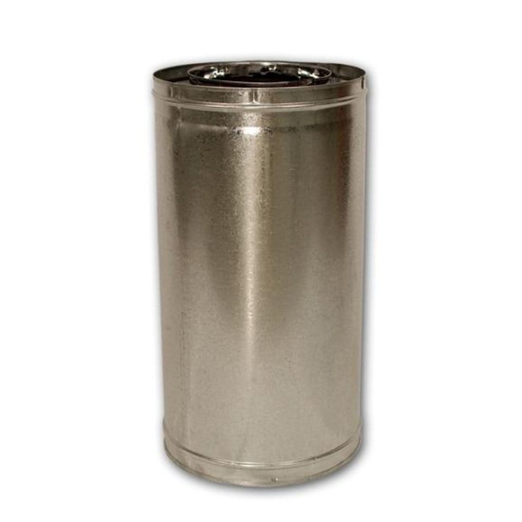 Superior 24" Section Double Wall Pipe Snap Lock for 8" Wood-Burning Chimney