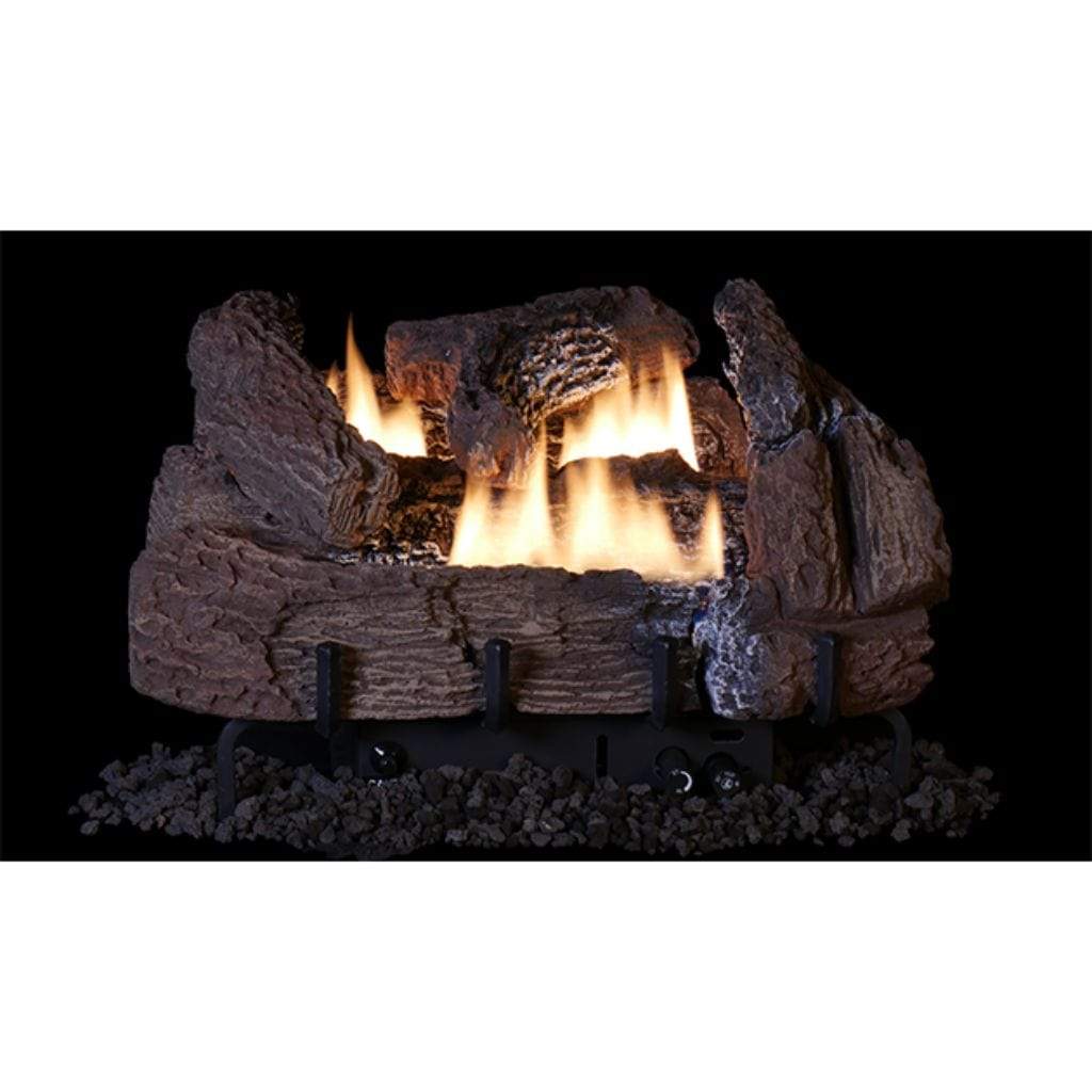 Superior Double-Flame Series Century Oak 24" Concrete Vent-Free Gas Log Set