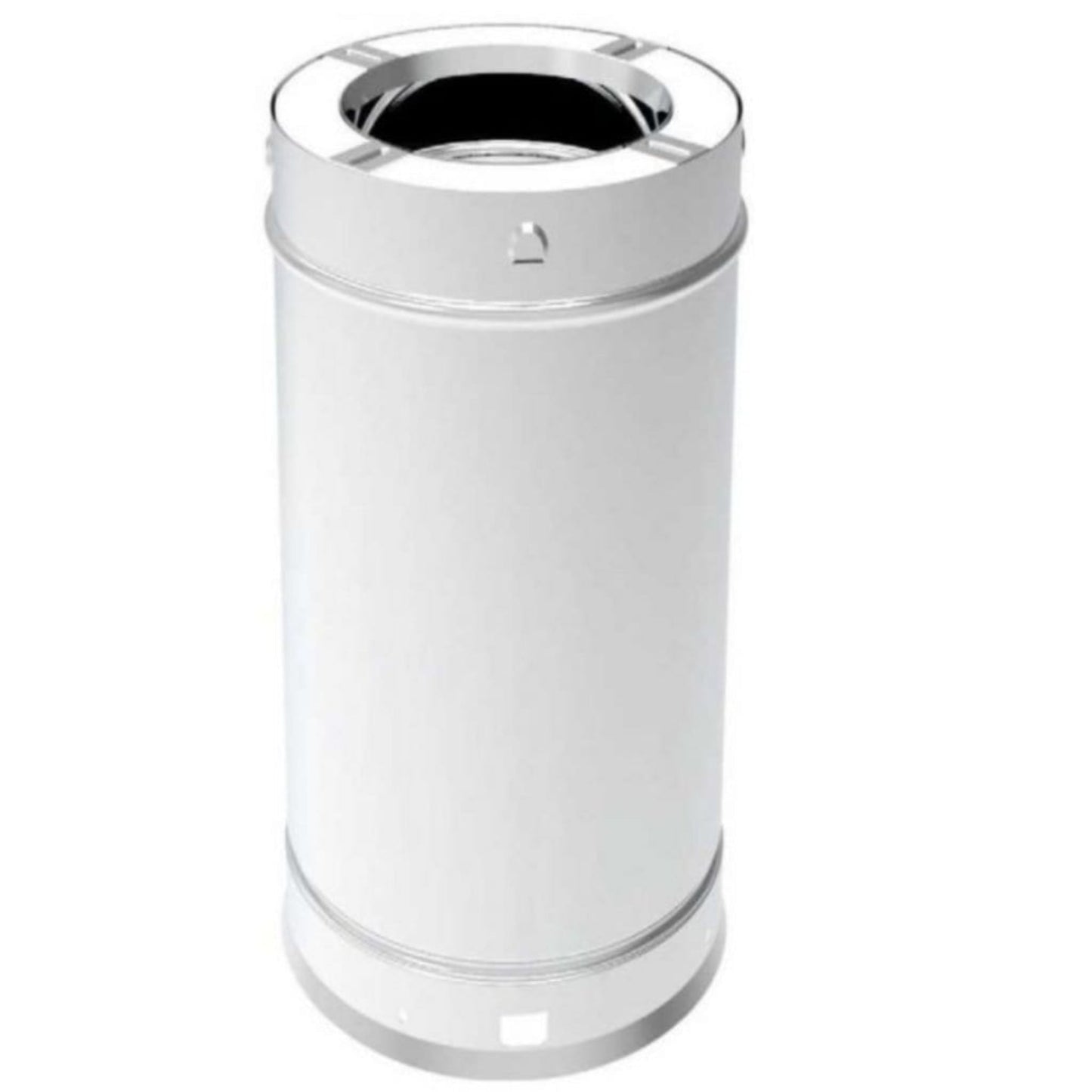 Superior 12" 2-Pack Stainless Steel Chimney Pipe for Snap-Pak 7" Wood-Burning Chimney System