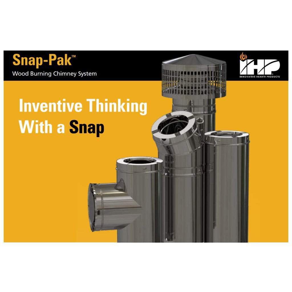 Superior 6" Stainless Steel Chimney Pipe for Snap-Pak 7" Wood-Burning Chimney System