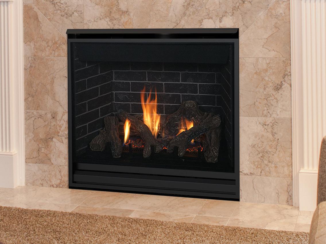 Superior DRT3035 35" Mid-Size Traditional Top/Rear Direct Vent Propane Gas Fireplace With Millivolt Ignition