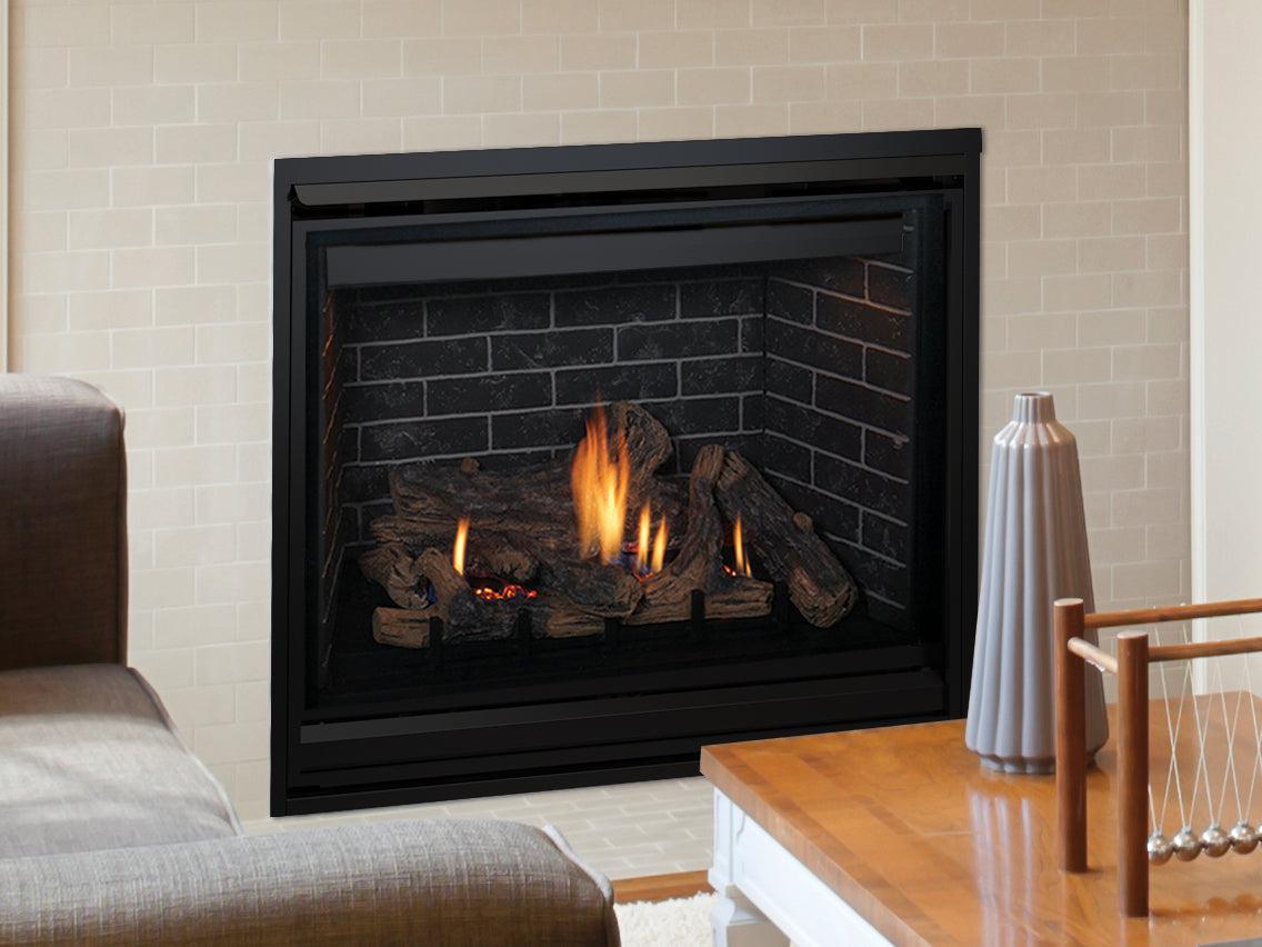 Superior DRT3535 35" Mid-Size Traditional Top/Rear Direct Vent Propane Gas Fireplace With Electronic Ignition