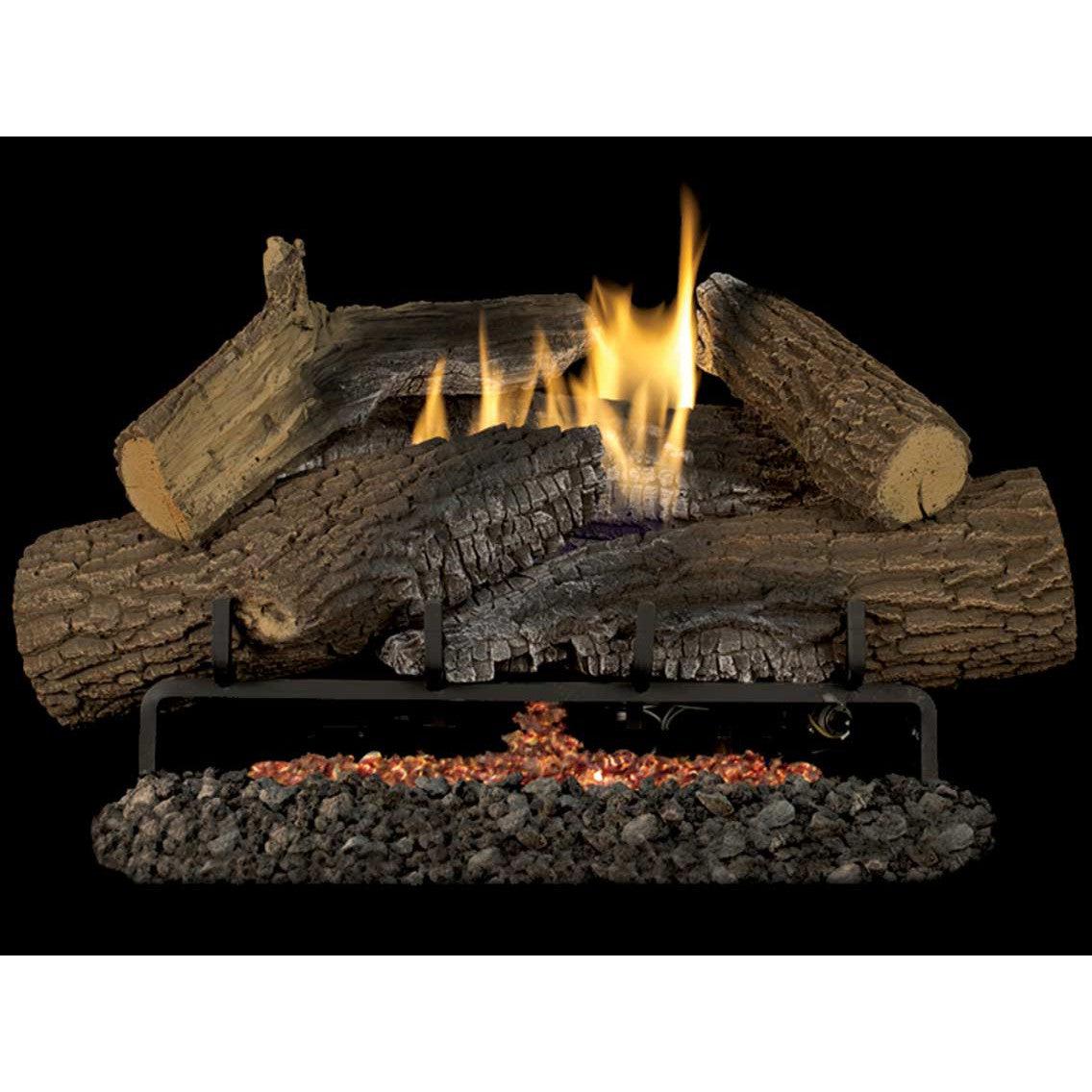Superior Triple-Flame Series Rugged Stack 30" Concrete Vent-Free Gas Log Set