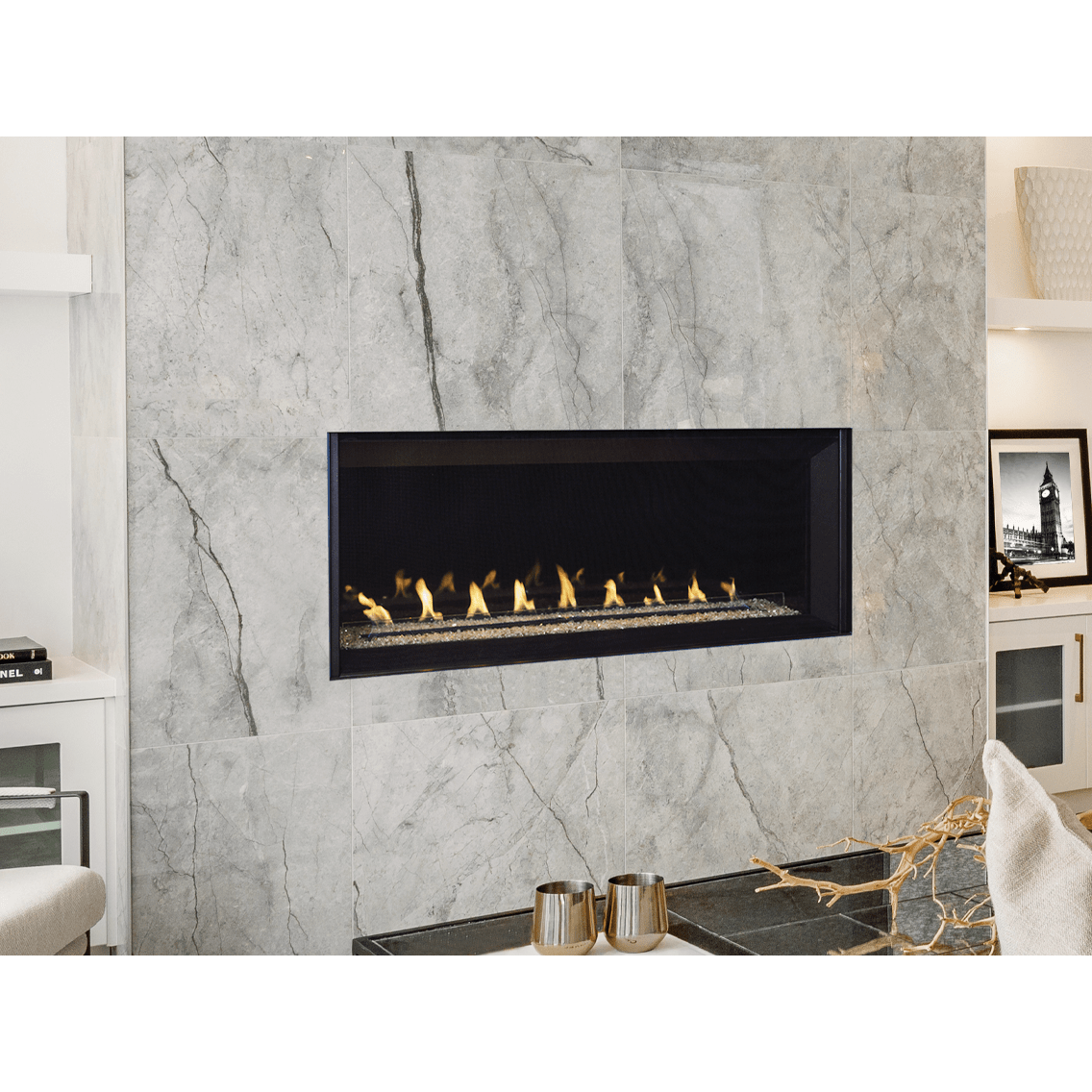Superior VRL6048 48" Linear Contemporary Vent-Free Propane Gas Firepla ...