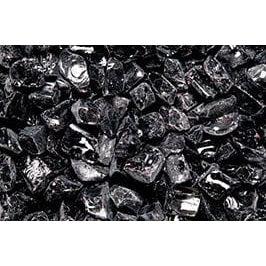 10 Lbs. Onyx Black Large Non-Reflective Crushed Glass Media