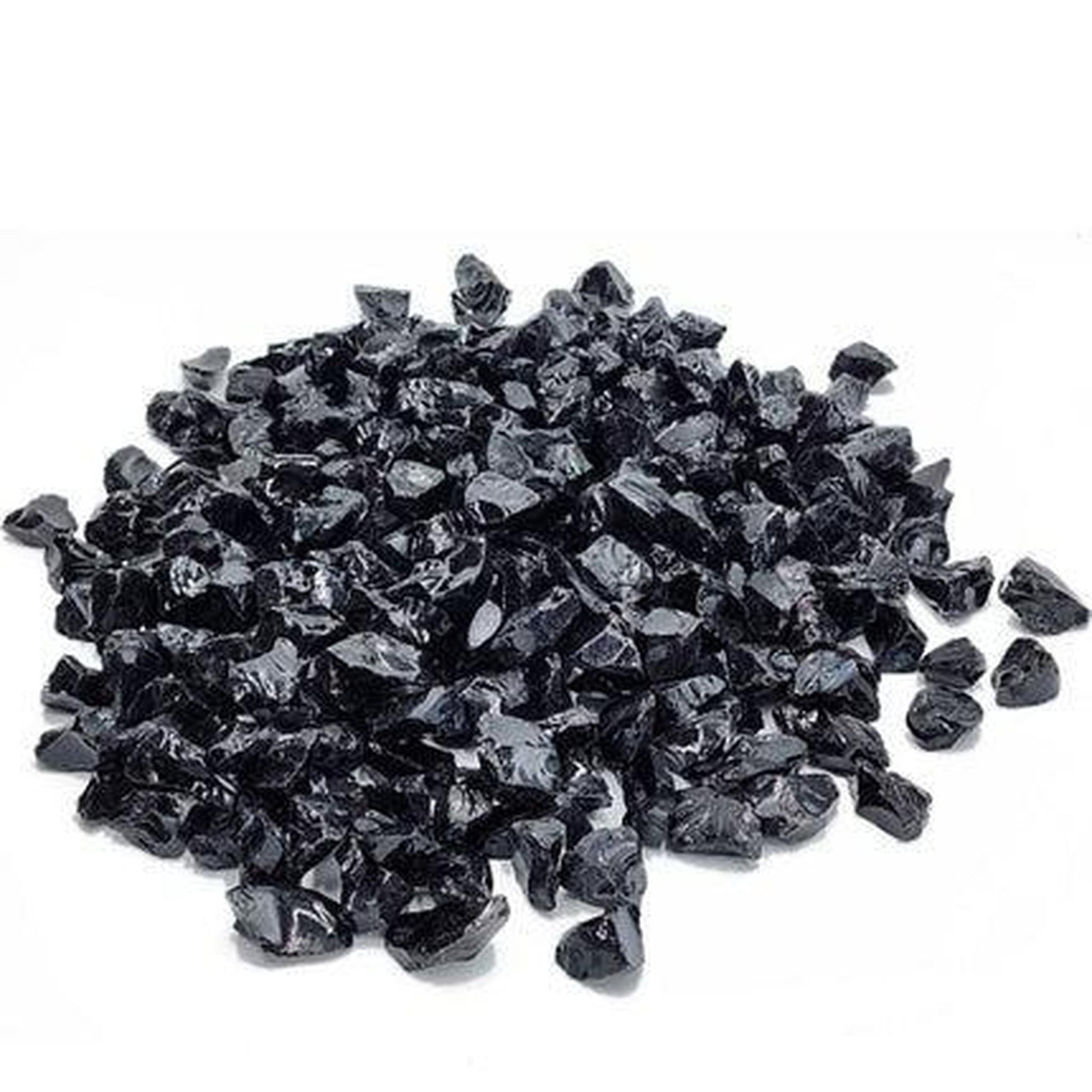 20 Lbs. Onyx Black Large Non-Reflective Crushed Glass Media
