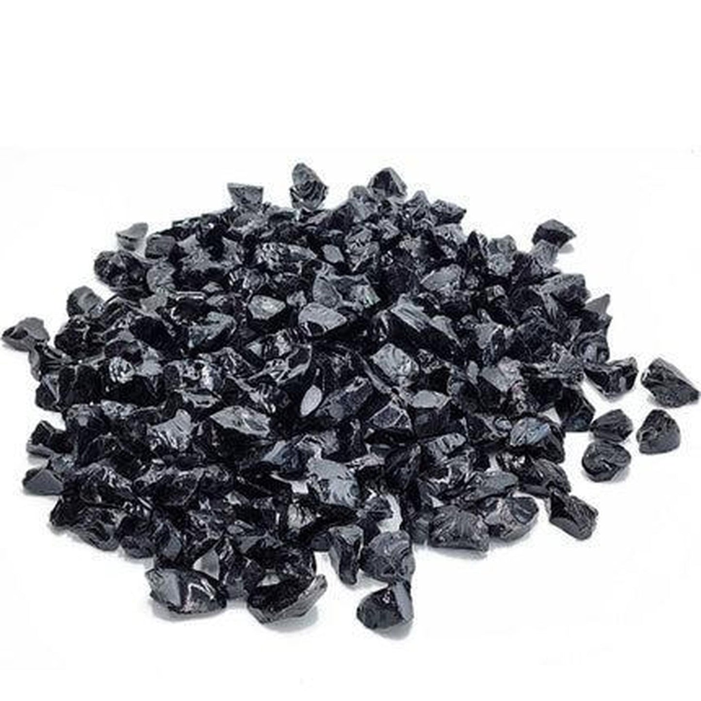 20 Lbs. Onyx Black Large Non-Reflective Crushed Glass Media