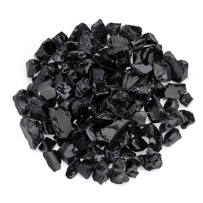 20 Lbs. Onyx Black Large Non-Reflective Crushed Glass Media
