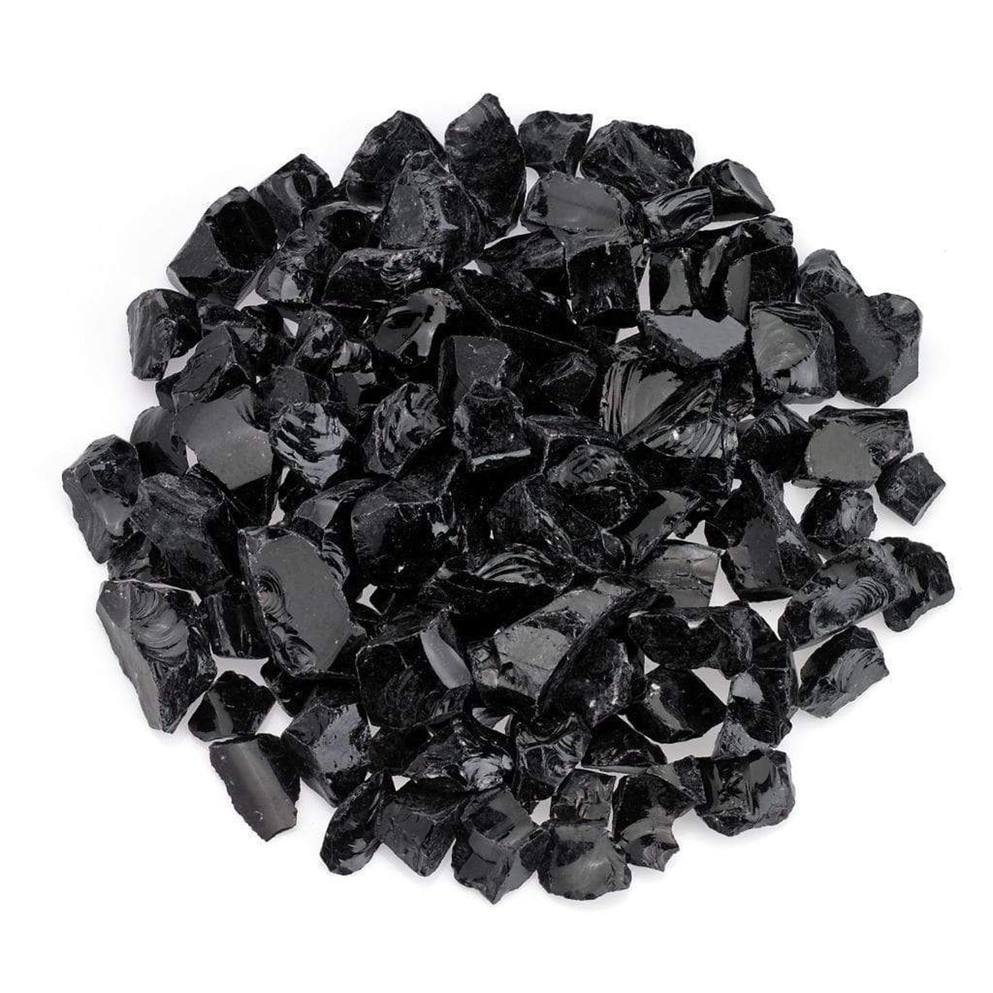 20 Lbs. Onyx Black Large Non-Reflective Crushed Glass Media
