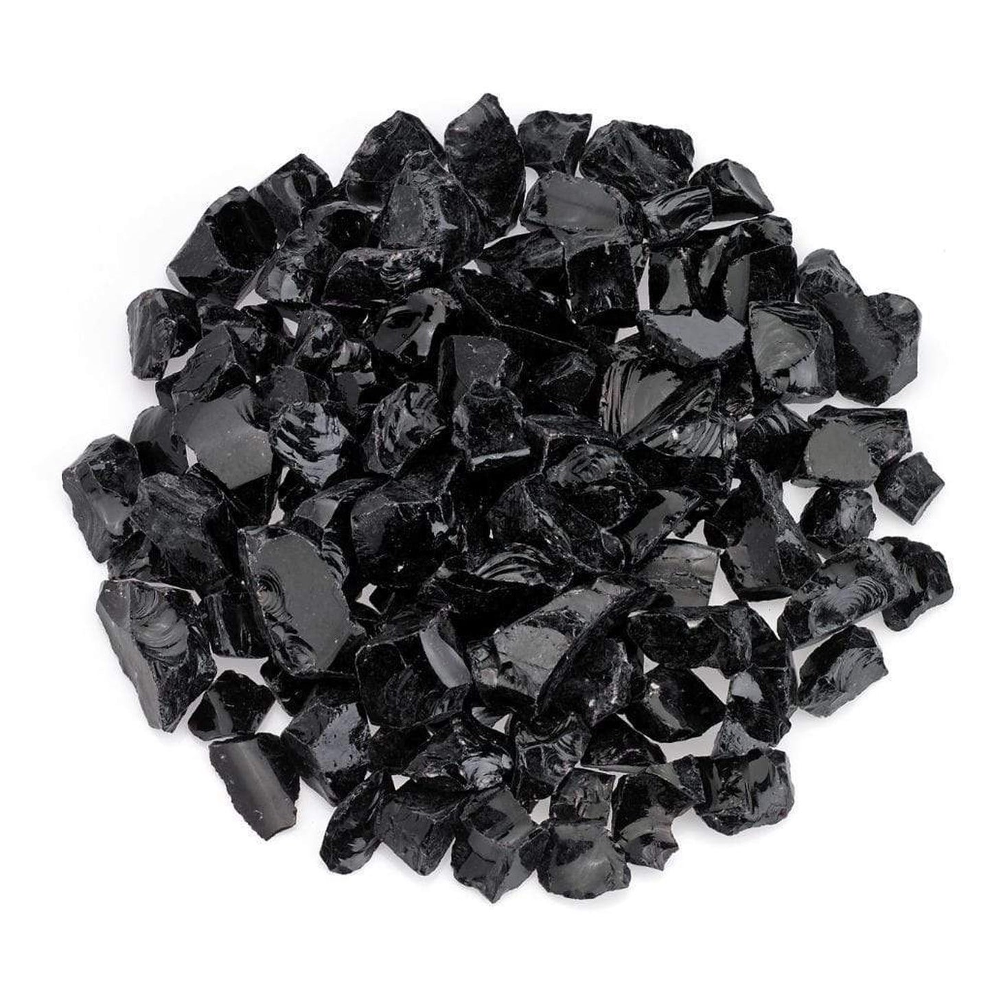 20 Lbs. Onyx Black Large Non-Reflective Crushed Glass Media