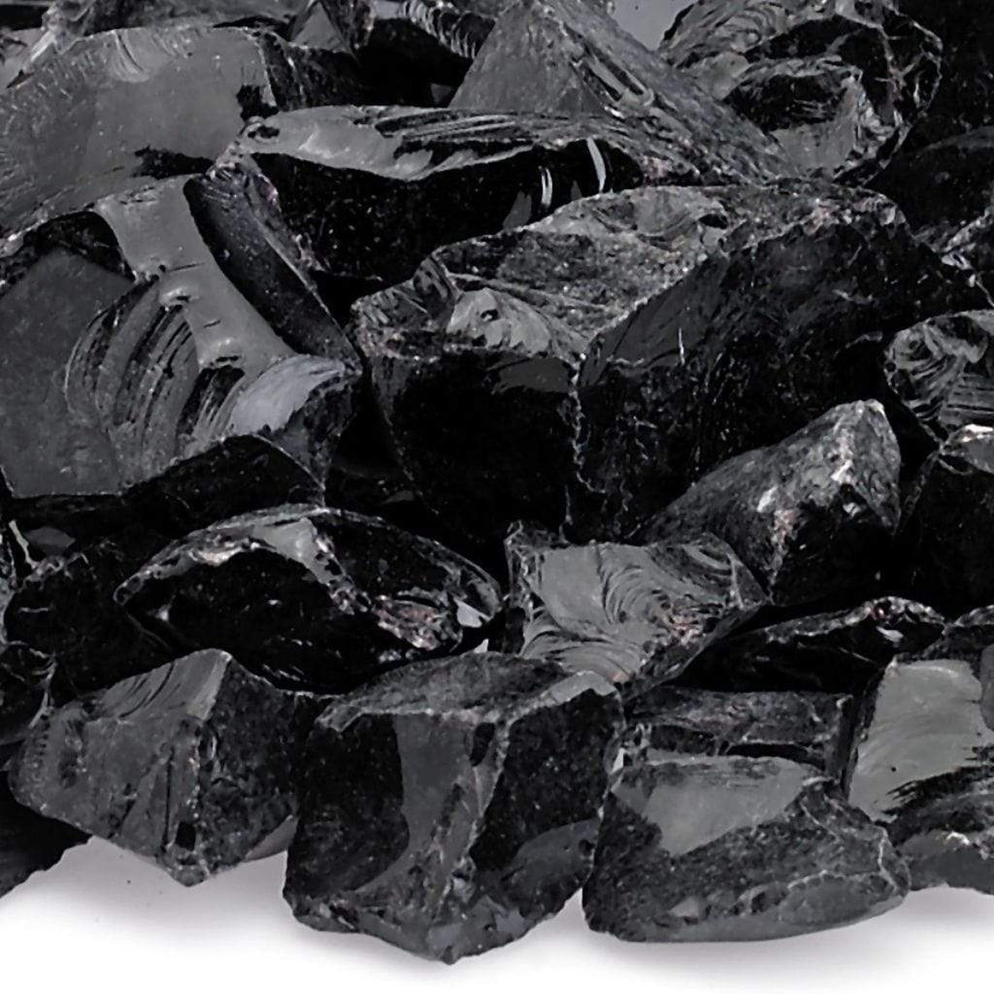 20 Lbs. Onyx Black Large Non-Reflective Crushed Glass Media