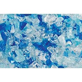 5 Lbs. Sapphire Blue Large Reflective Crushed Glass Media