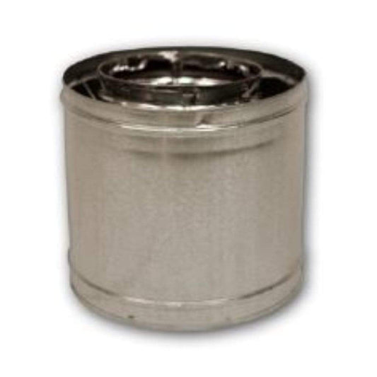 Superior 12" Section Double Wall Pipe Snap Lock for 8" Wood-Burning Chimney