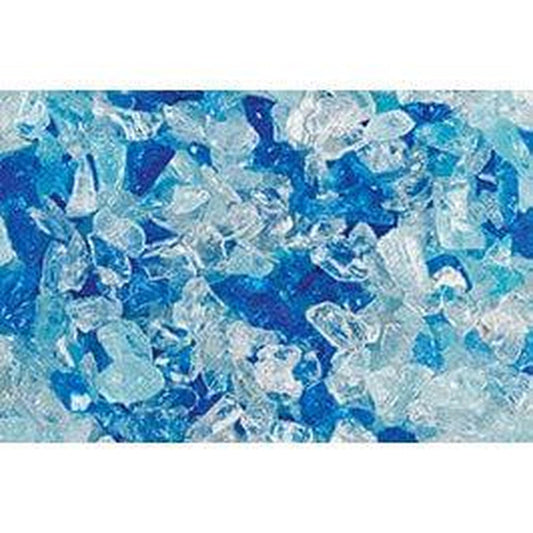 Superior 15 Lbs. Sapphire Blue Large Reflective Crushed Glass Media for VRE4600 Series Gas Fireplaces