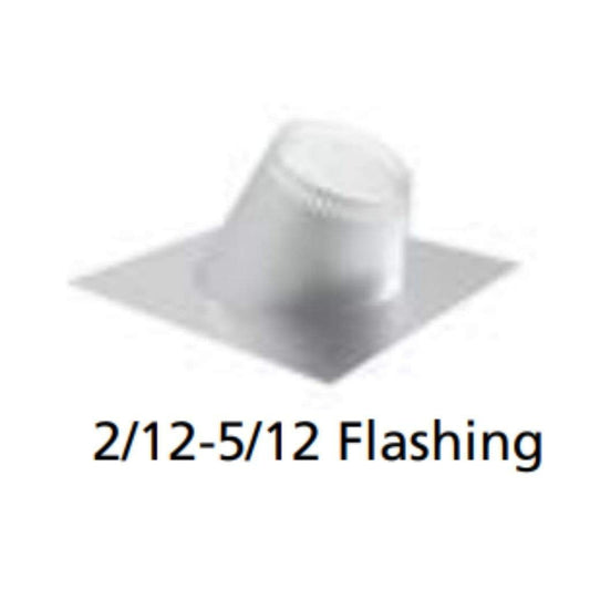 Superior 2/12 - 5/12 Pitch Roof Flashing for Snap-Pak 6" Wood-Burning Chimney System
