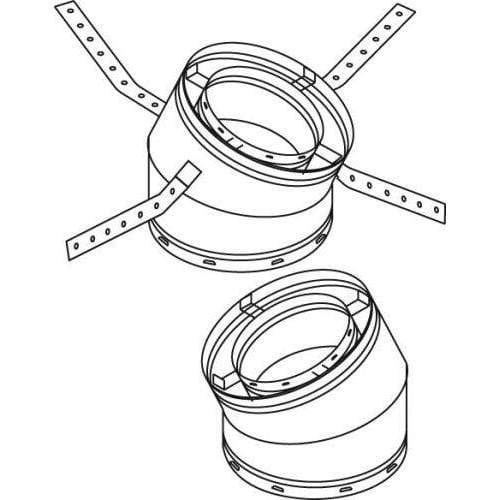 Superior 30 Degree 12" HT Offset and 8" HT Return