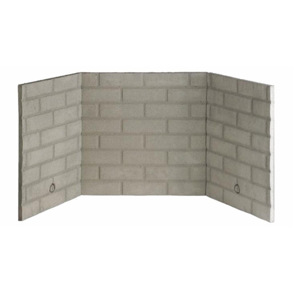 Superior 42" White Stacked Ceramic Fiber Brick Liner