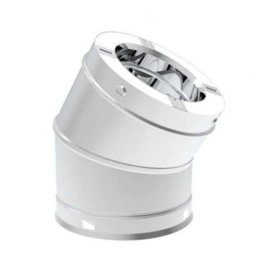 Superior 30 Degree Stainless Steel Elbow for Snap-Pak 6" Wood-Burning Chimney System