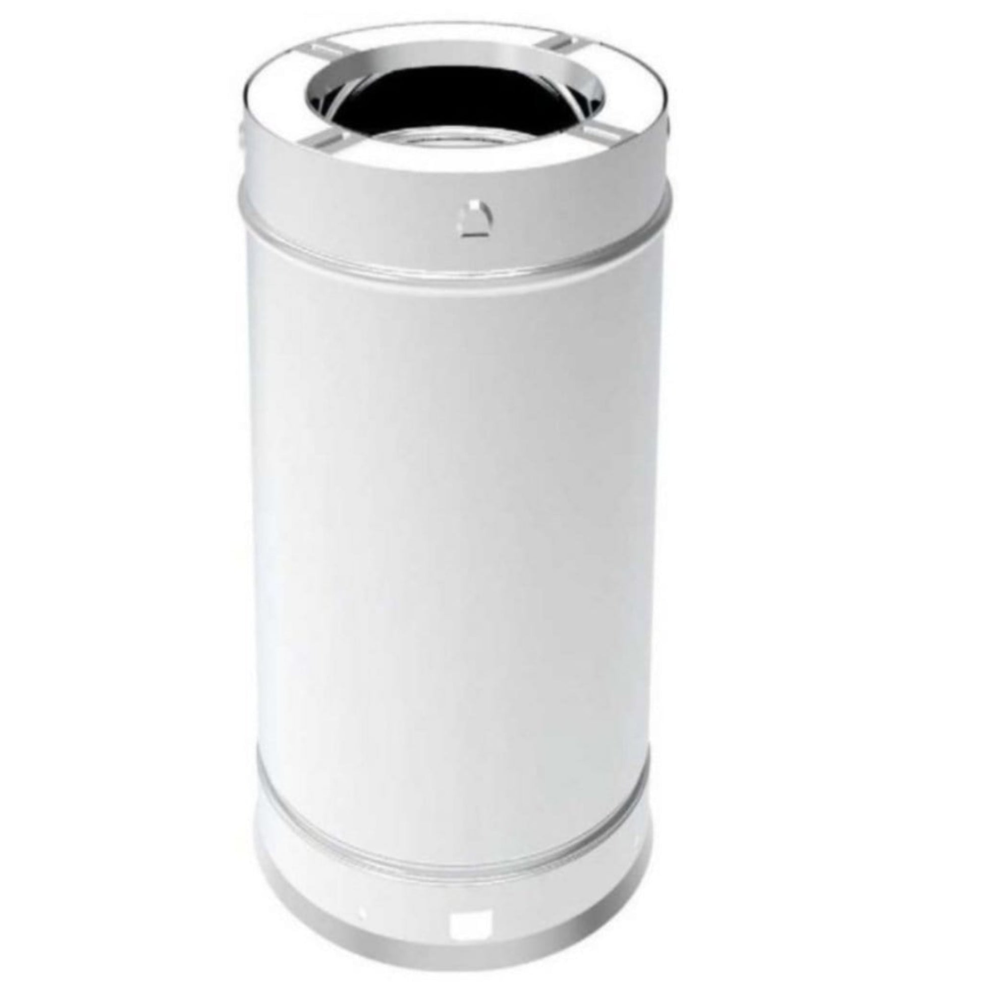 Superior 12" 2-Pack Stainless Steel Chimney Pipe for Snap-Pak 7" Wood-Burning Chimney System