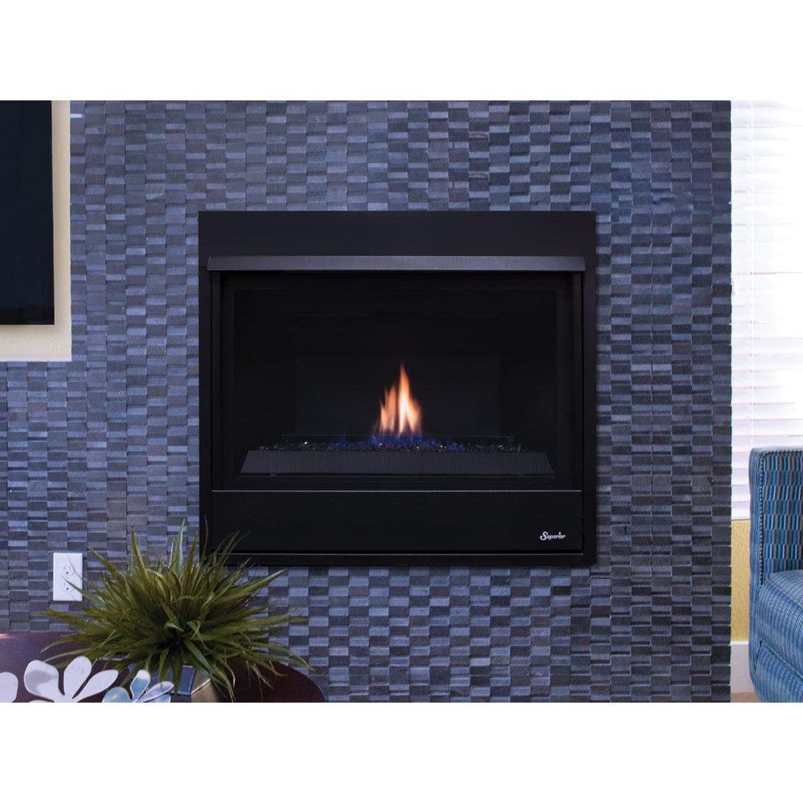 Superior DRC2033 33" Contemporary Direct Top Vent Natural Gas Fireplace