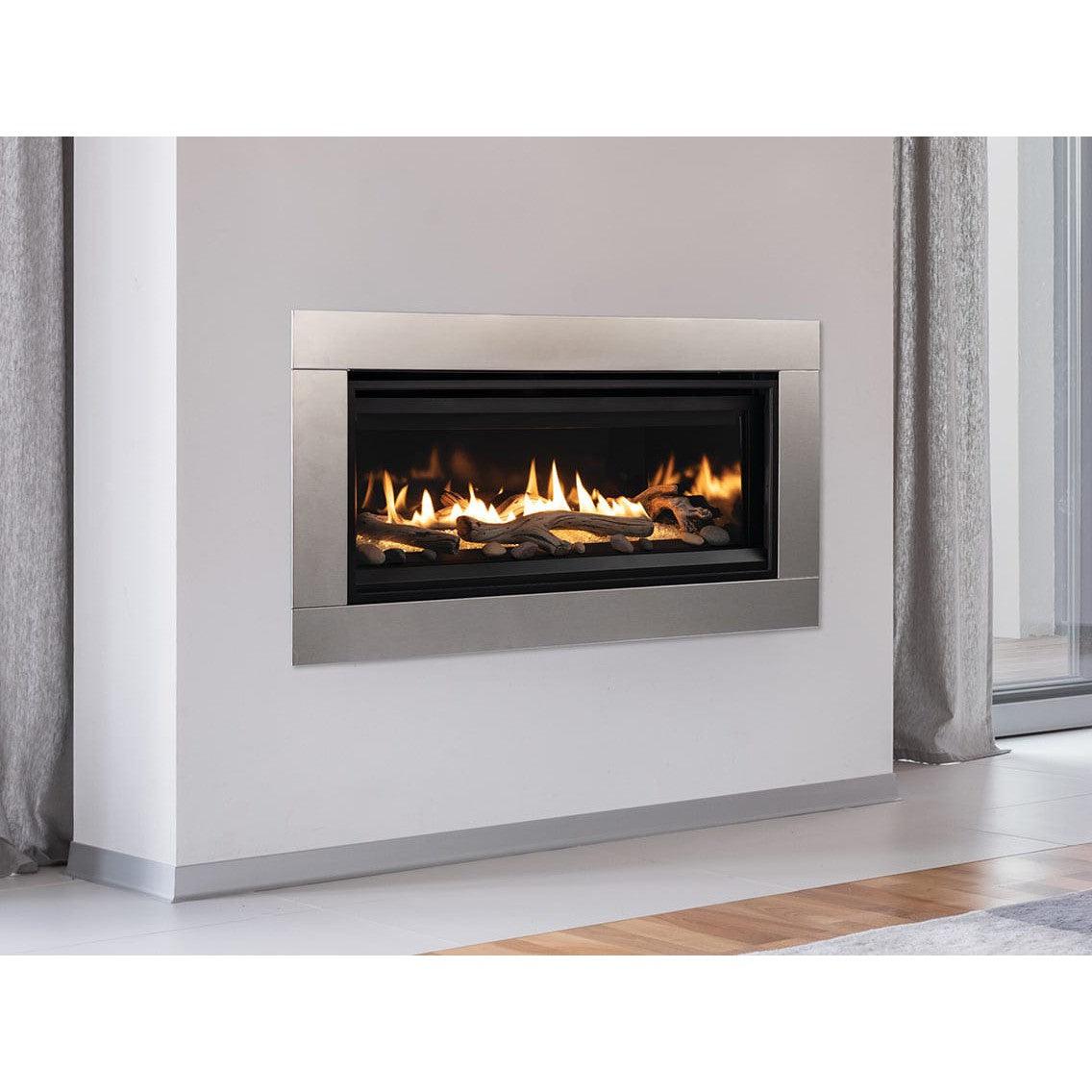 Superior DRL3535 35" Linear Contemporary Direct Vent Propane Gas Fireplace With Electronic Ignition