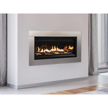 Superior DRL3535 35" Linear Contemporary Direct Vent Propane Gas Fireplace With Electronic Ignition