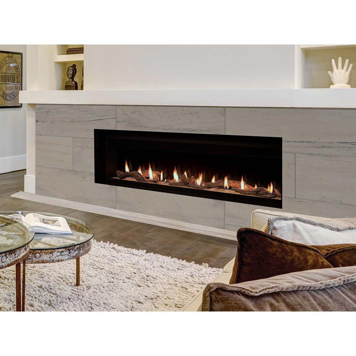 Superior DRL6072 72" Linear Contemporary Direct Vent Natural Gas Fireplace