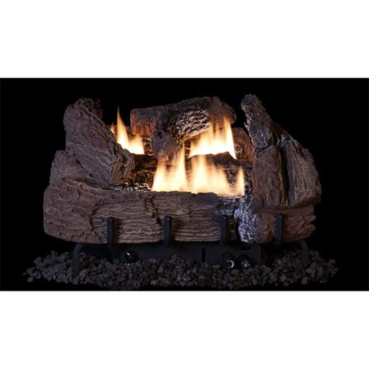 Superior Double-Flame Century Oak 18" Concrete Vent-Free Gas Log Set