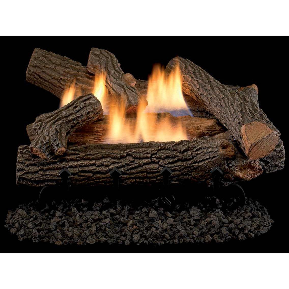 Superior Double-Flame Crescent Hill 18" Concrete Vent-Free Gas Log Set