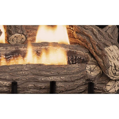 Superior Double-Flame Crescent Hill HD 24" High-Density Fiber Vent-Free Gas Log Set