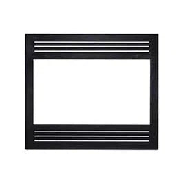 Superior Black Louvered Facade With Square Opening for WCT4920 Wood Burning Fireplace