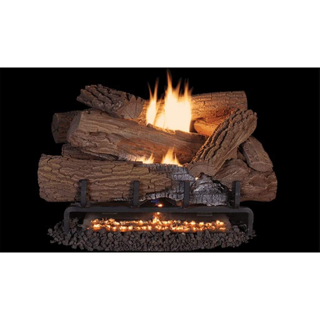 Superior Mega-Flame 24" Stainless Steel Outdoor Natural Gas Log Burner With Millivolt Control