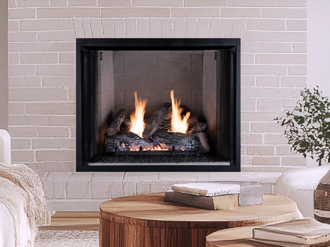 Superior Nature-Flame Series Granite Ridge 30" Concrete Vent-Free Gas Log Set