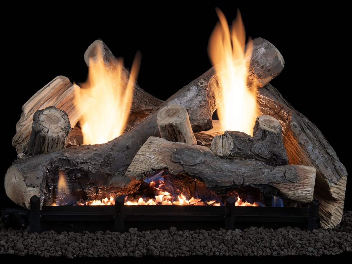 Superior Nature-Flame Series Silverstone Timber 24" High Definition Vent-Free Gas Log Set