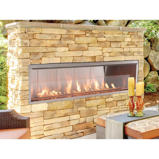 Superior VRE4648 48" Linear Contemporary Outdoor Vent-Free Natural Gas Fireplace