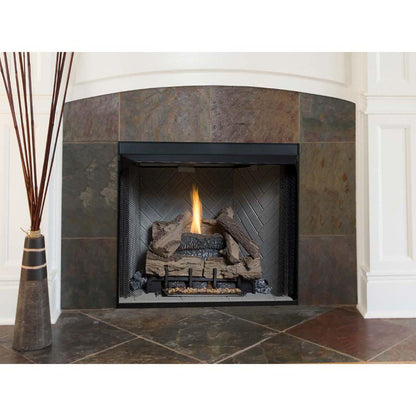 Superior VRT3242 42" Traditional Vent-Free Gas Fireplace With White Herringbone Refractory Panels